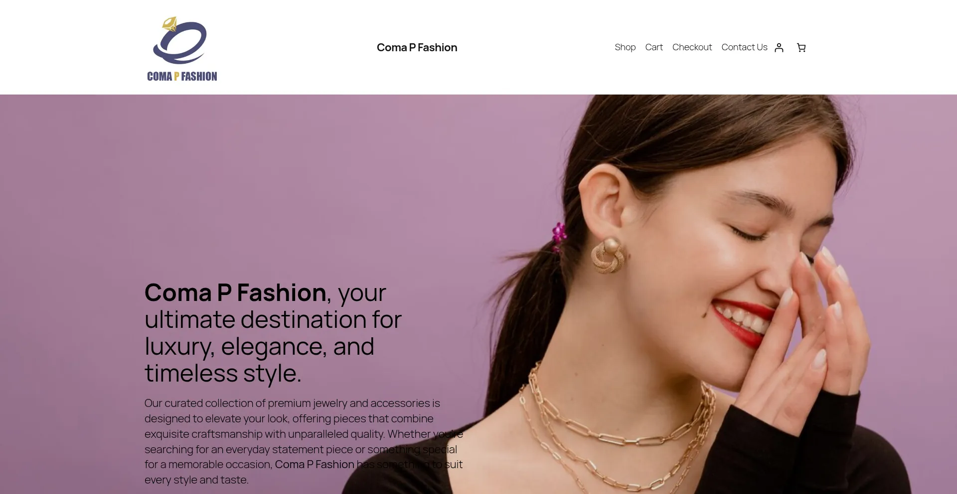 Website screenshot of Comapfashion.com