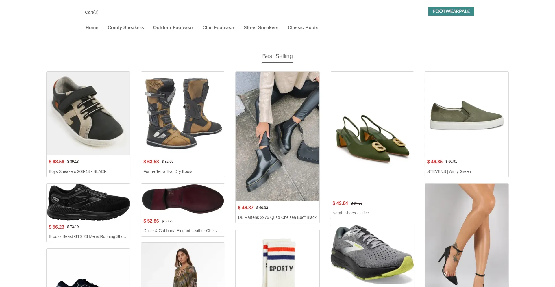 Website screenshot of Comfortstept.shop