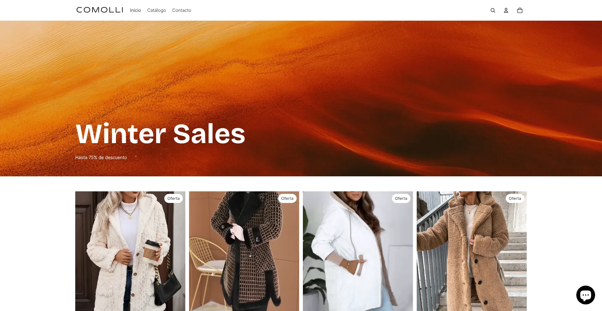 Website screenshot of Comollicollective.com