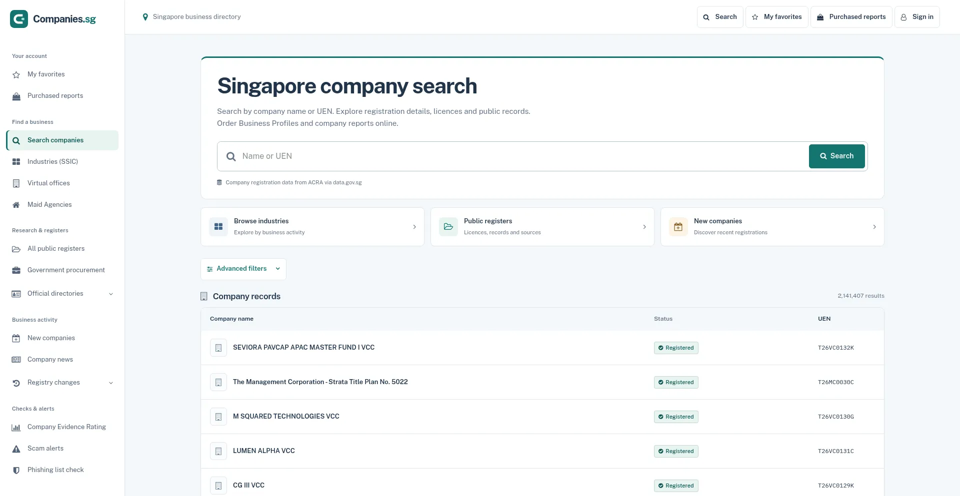 Companies.sg