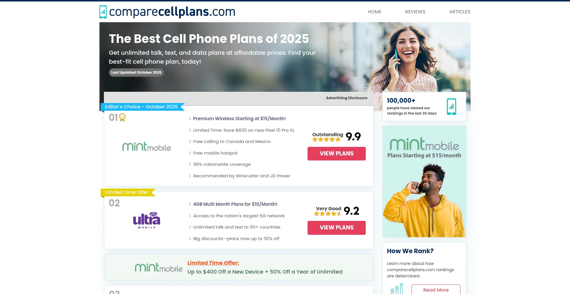Comparecellplans.com