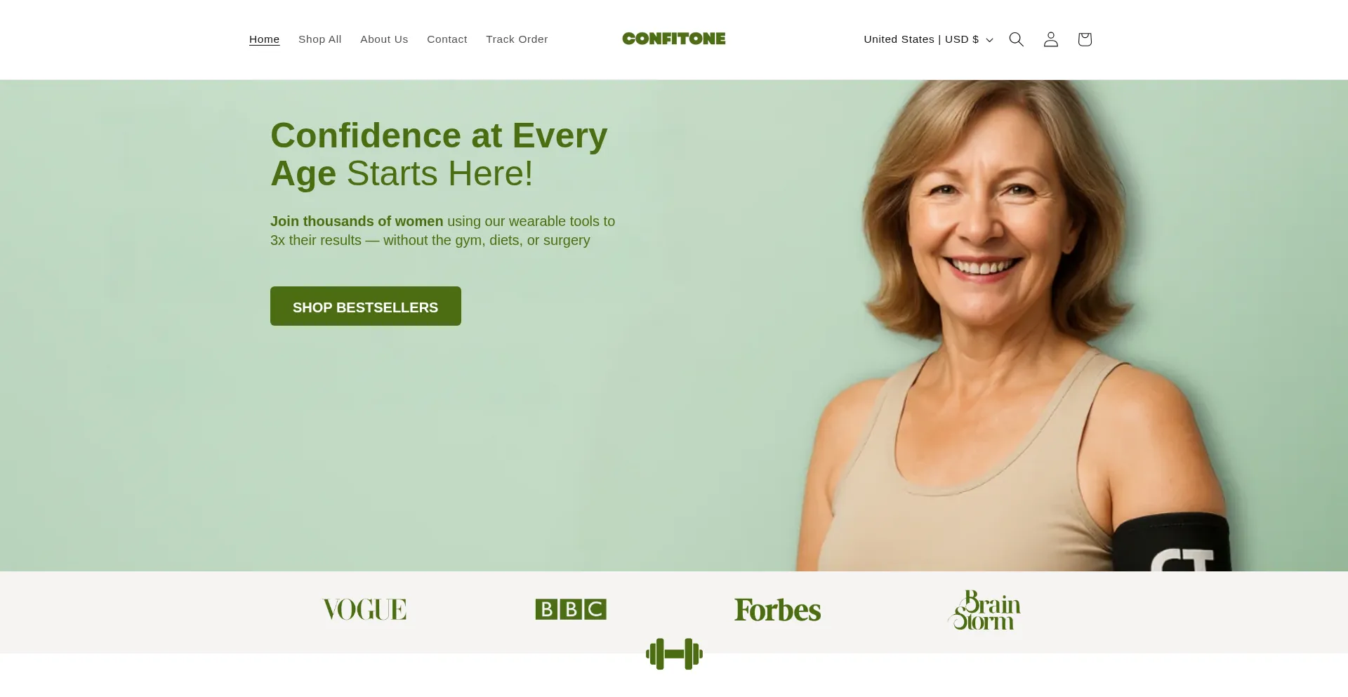 Website screenshot of Confitone.com