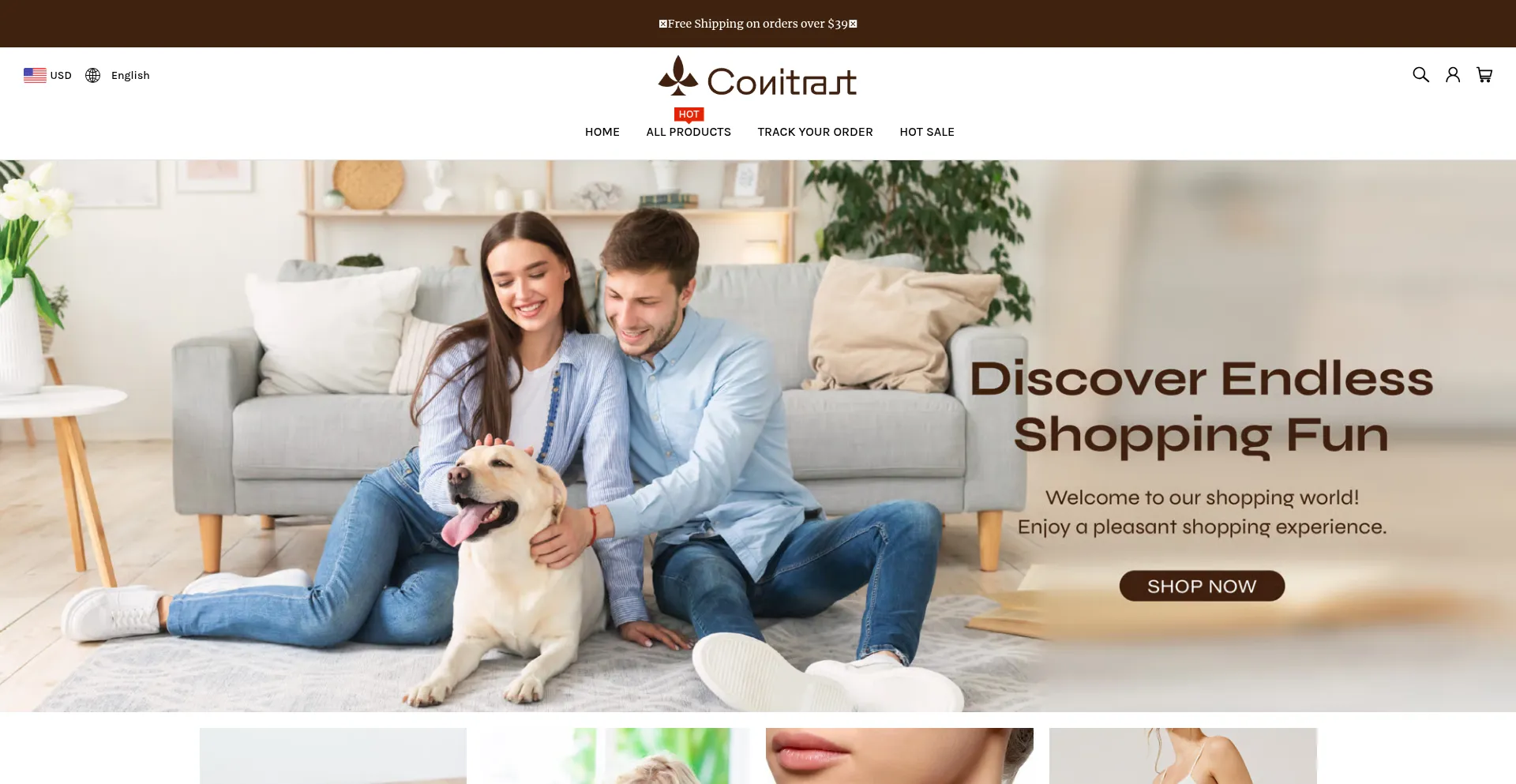 Website screenshot of Conitrast.com