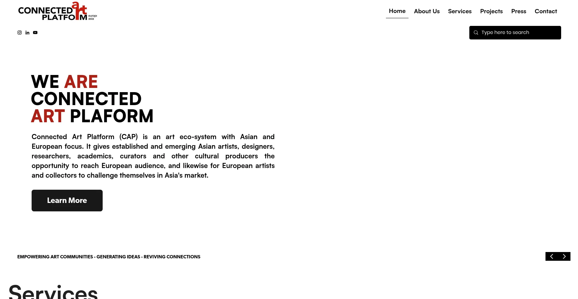 Connectedartplatform.com