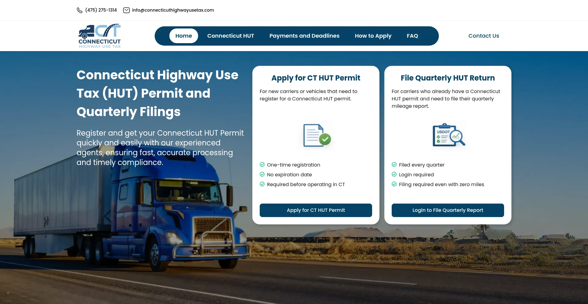 Connecticuthighwayusetax.com