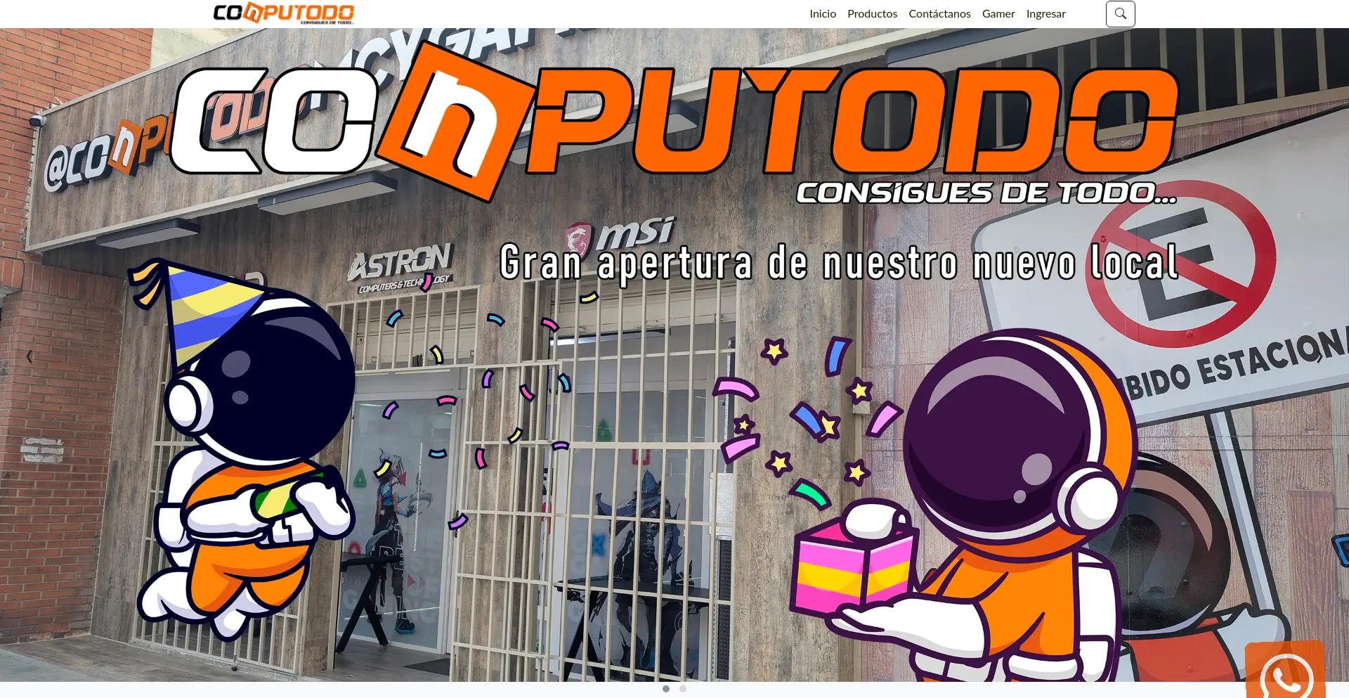 Website screenshot of Conputodo.com