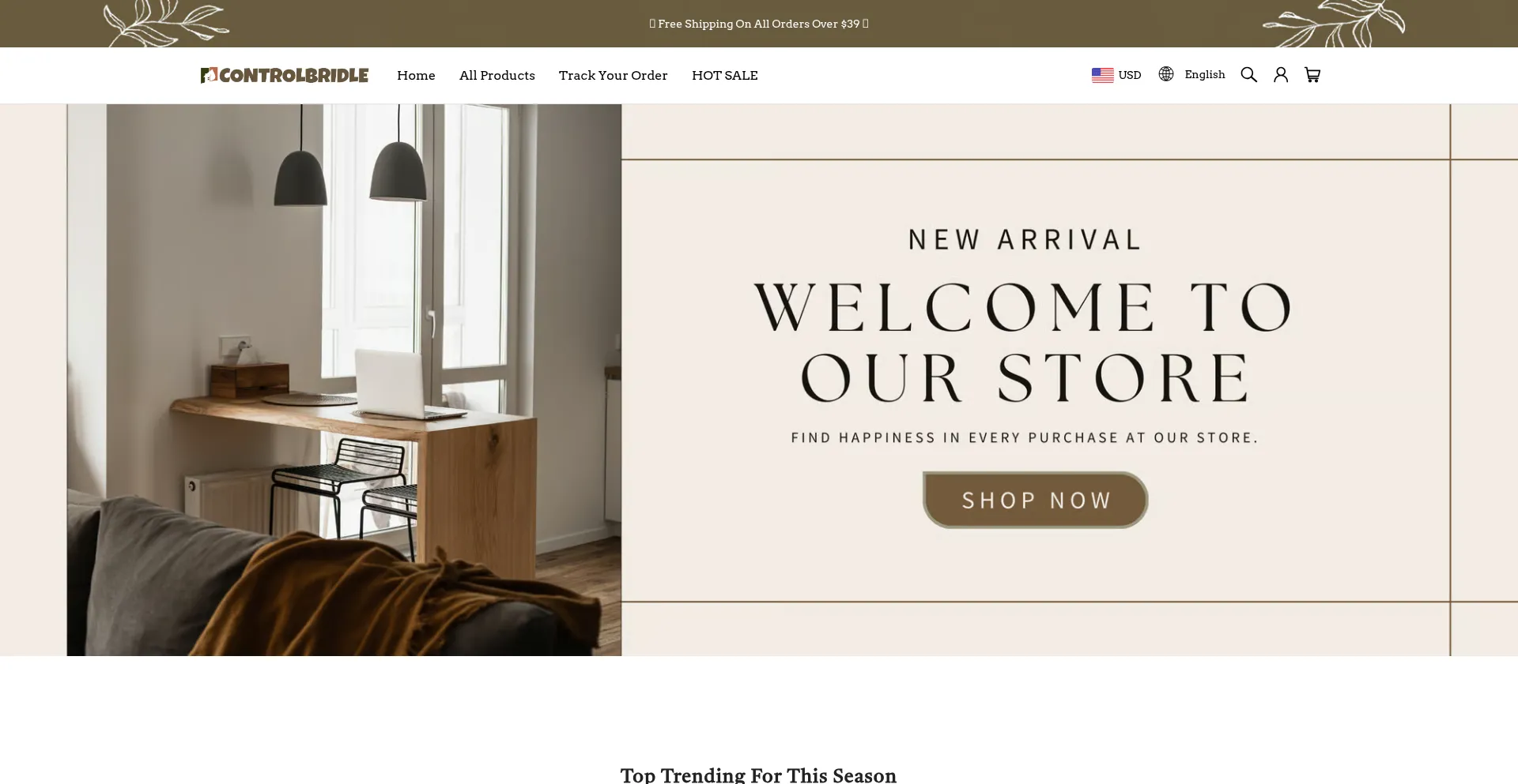 Website screenshot of Controlbridle.com
