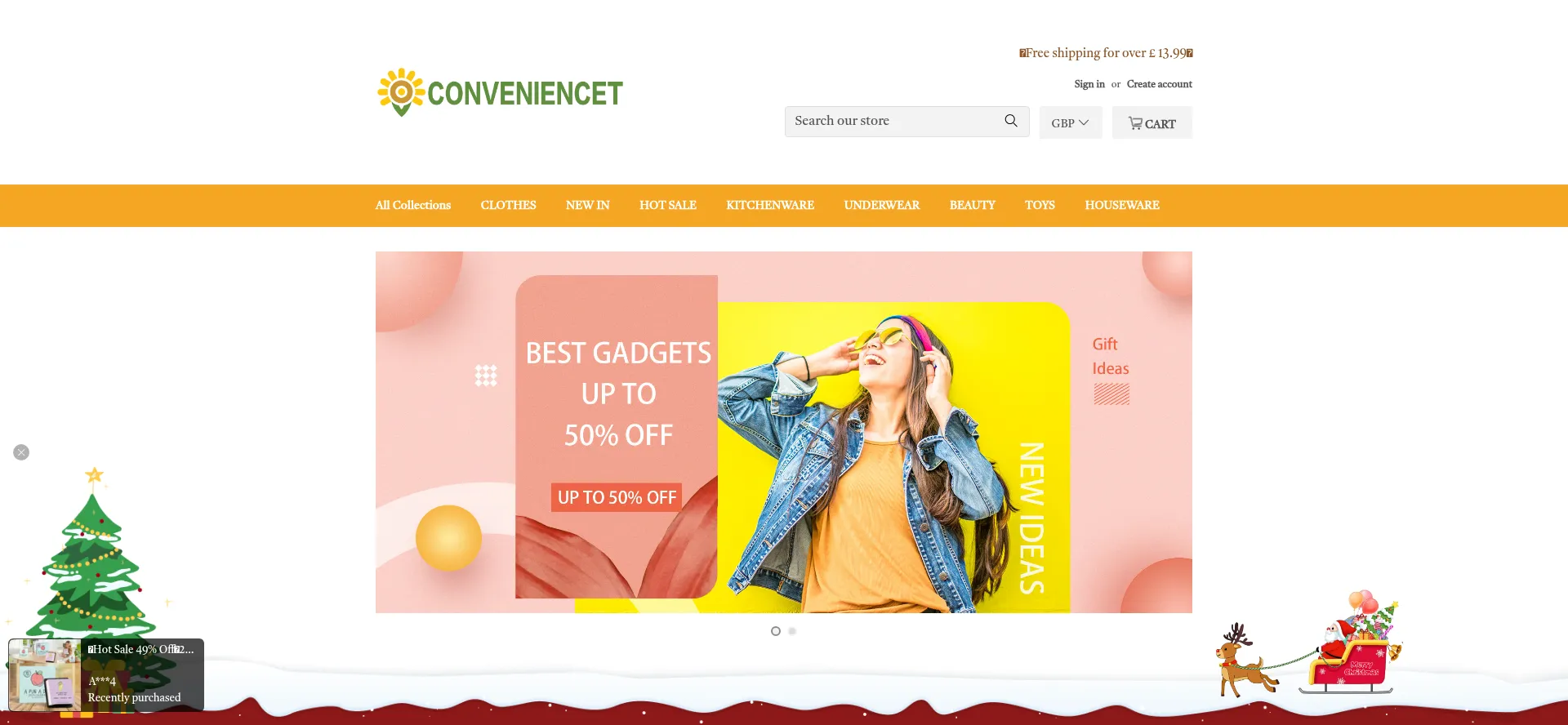 Website screenshot of Conveniencet.com