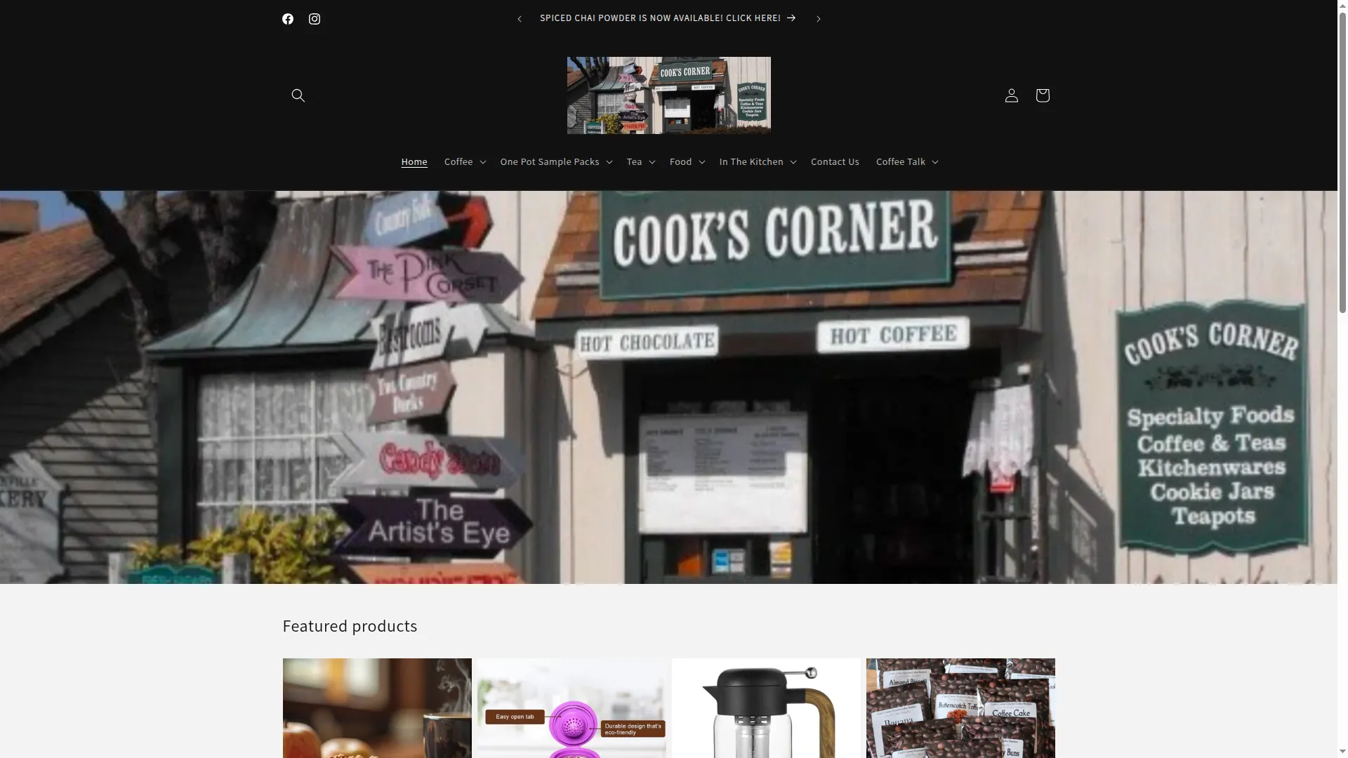 Cookscornercoffee.com