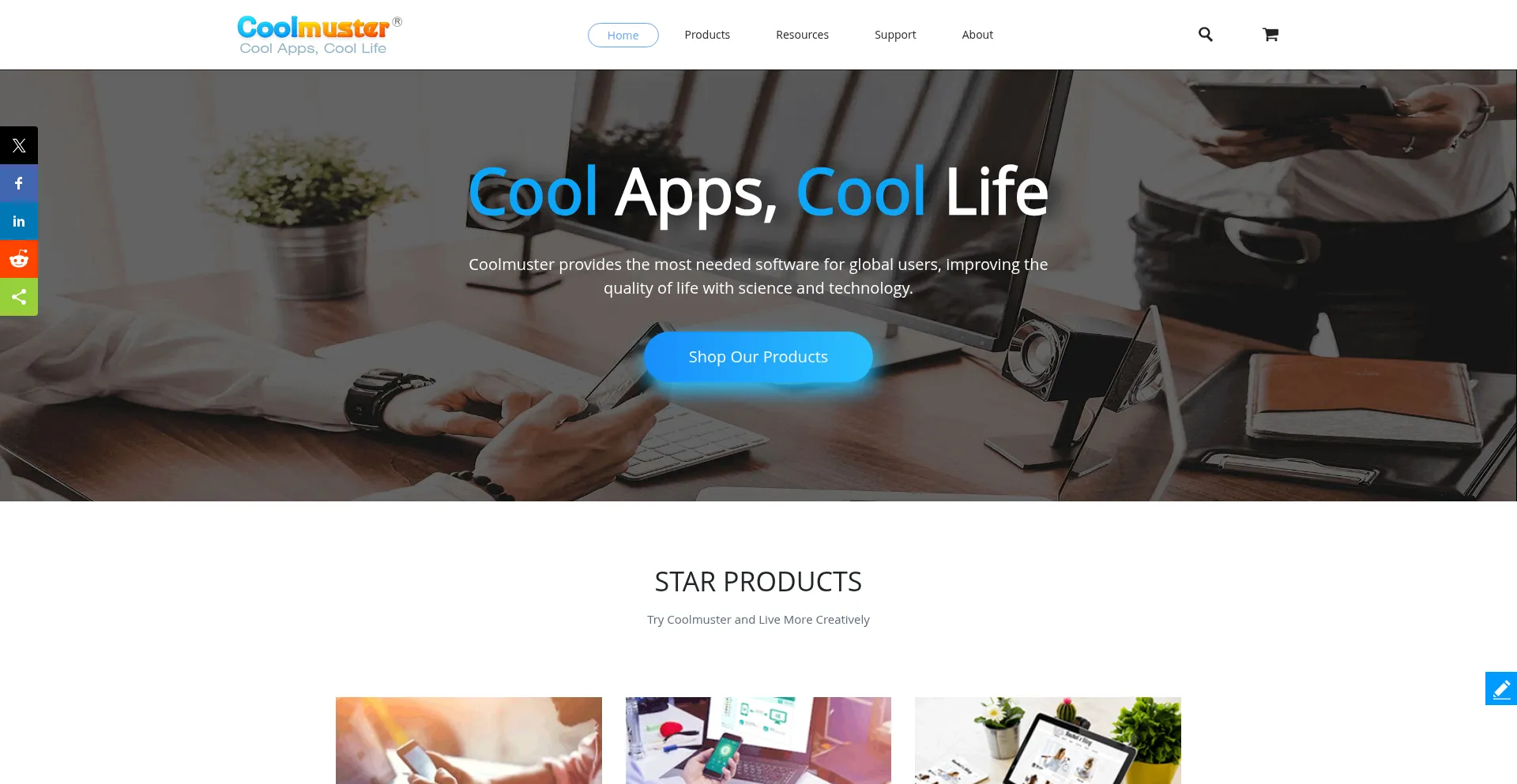 Website screenshot of Coolmuster.com