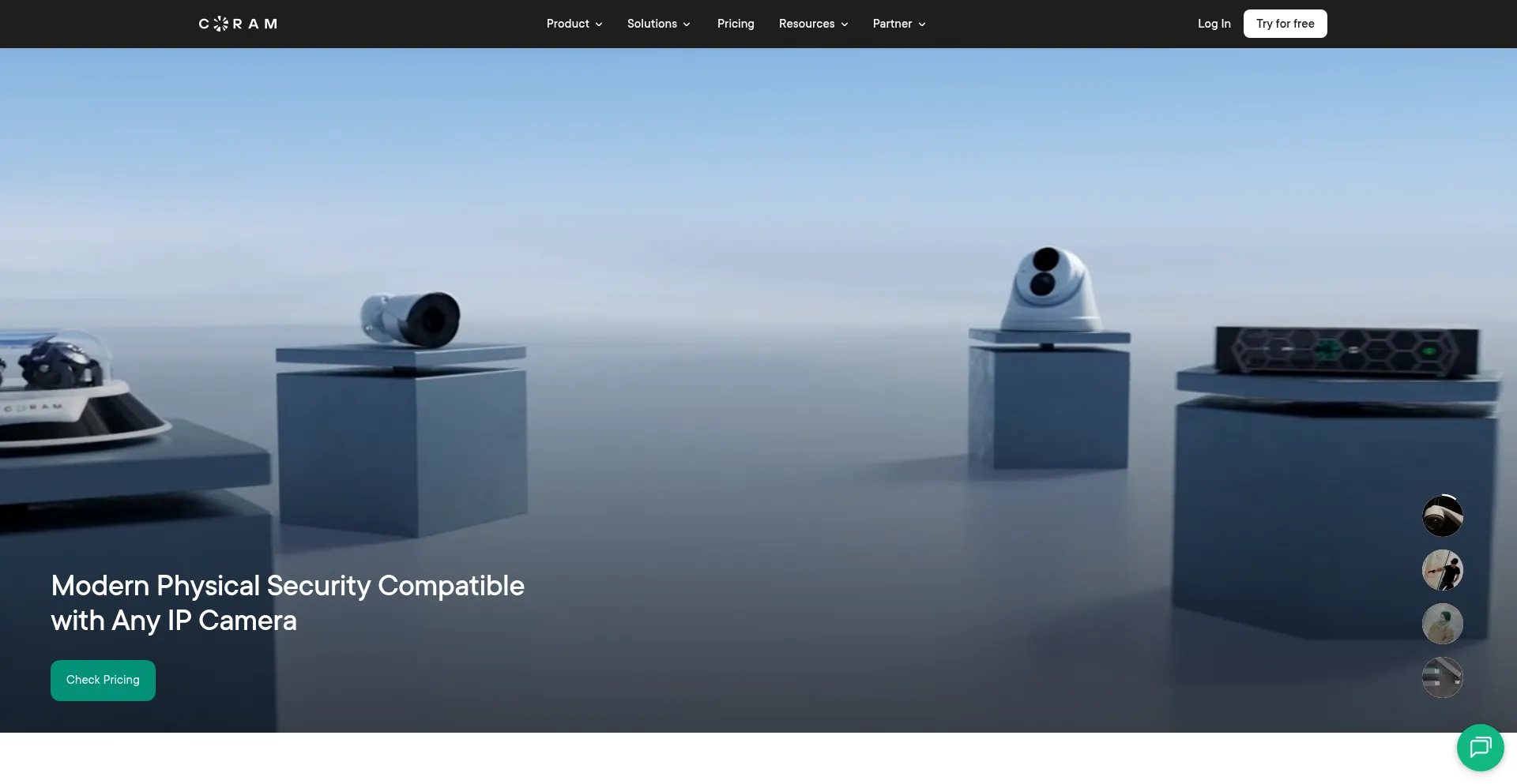 Website screenshot of Coramaccess.org