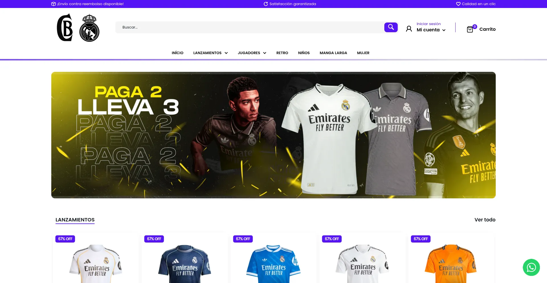 Website screenshot of Corazonblanco.es