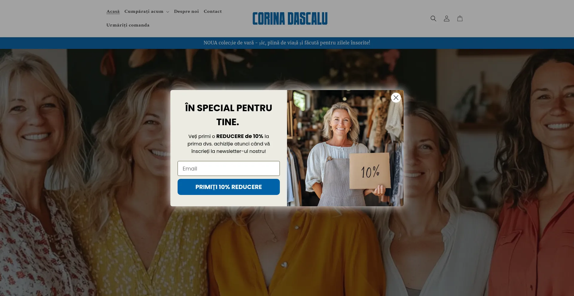 Website screenshot of Corinadascalu.com