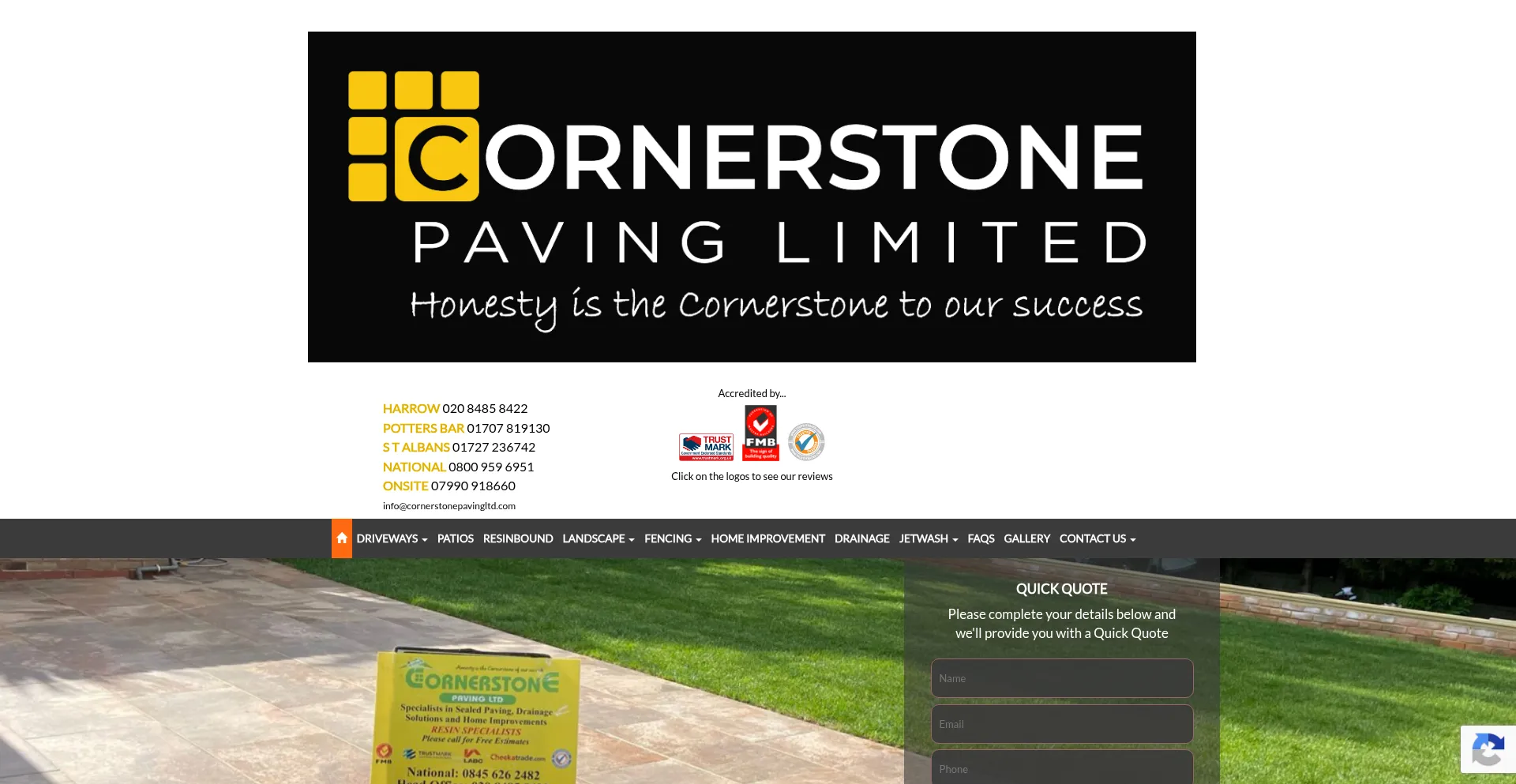 Cornerstonepavingltd.com