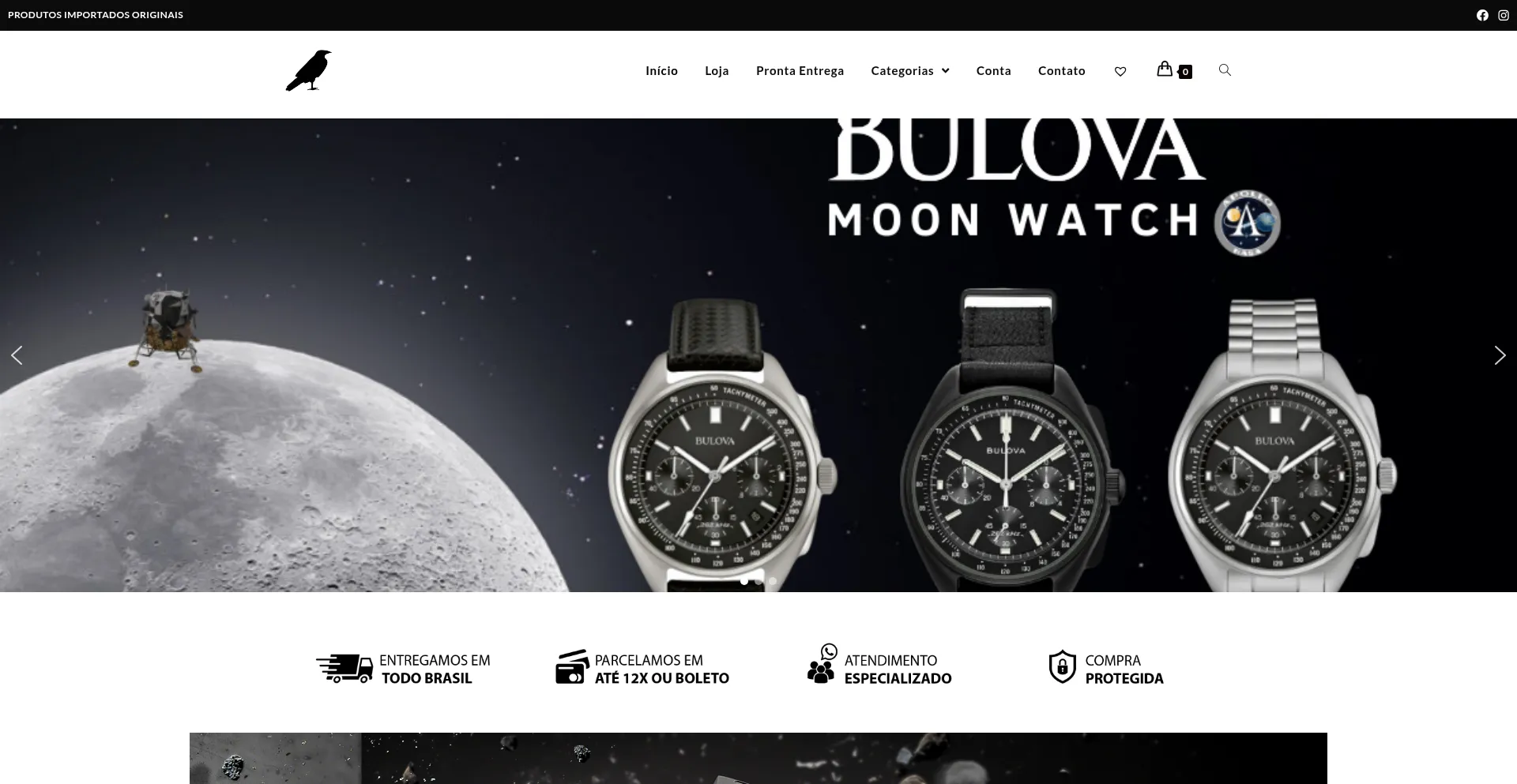 Website screenshot of Corvusbrasil.com