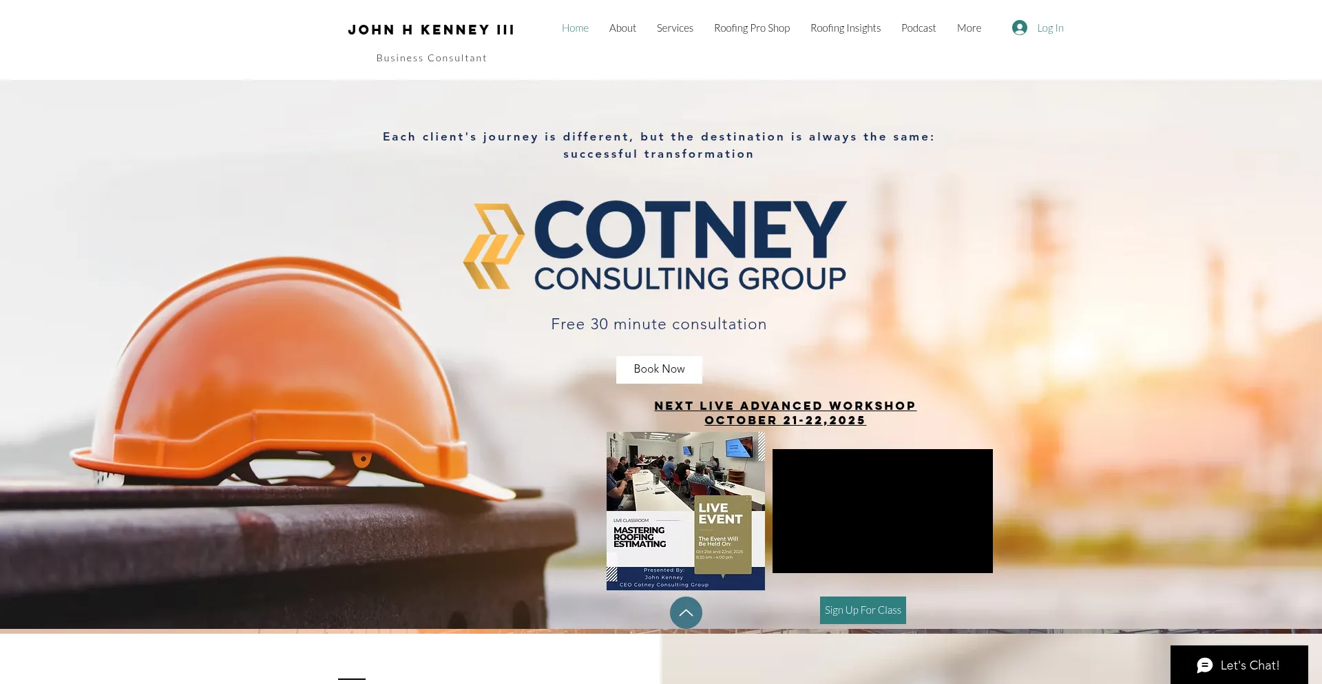 Website screenshot of Cotneyconsulting.com