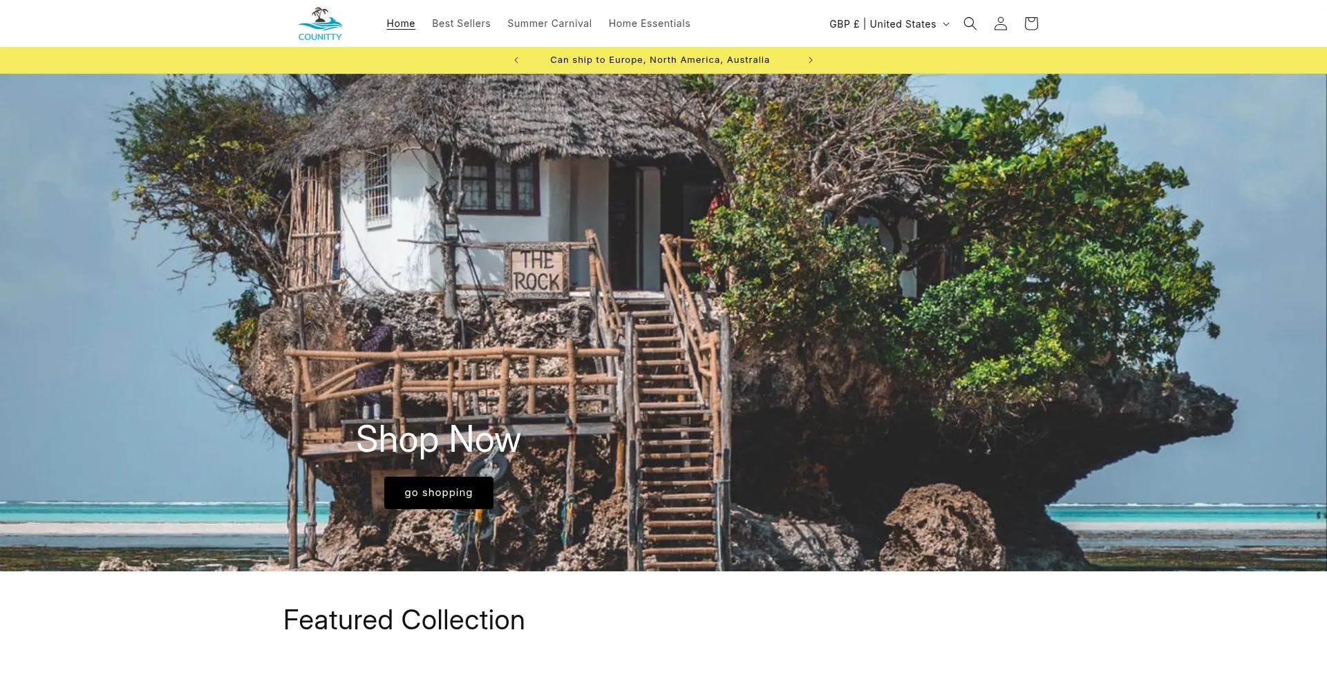 Website screenshot of Counitty.com