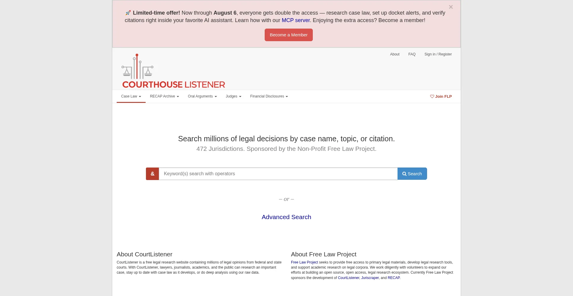 Courthouselistener.com