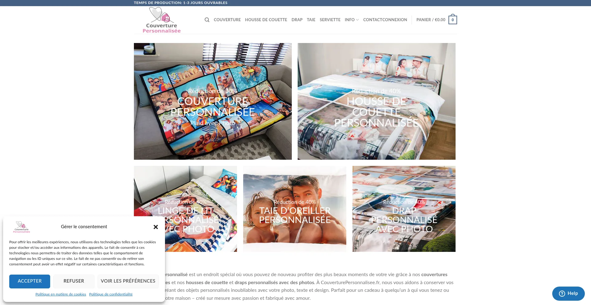 Couverturepersonnalisee.fr
