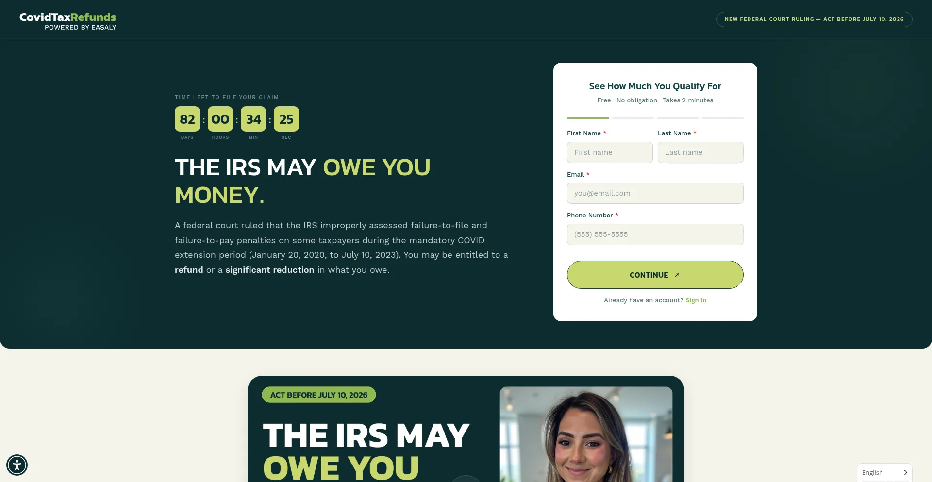 Covidtaxrefunds.com
