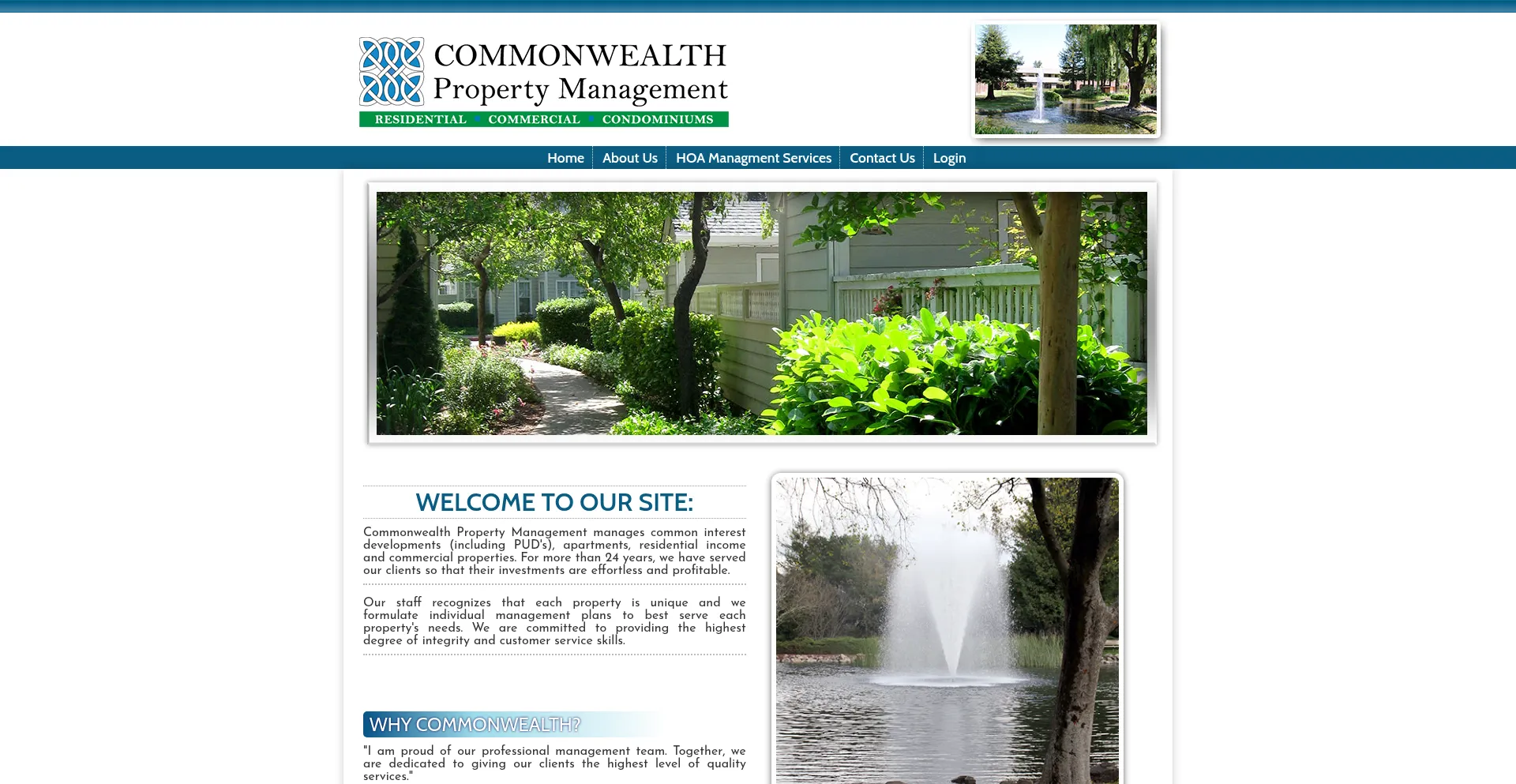 Website screenshot of Cpmca.com