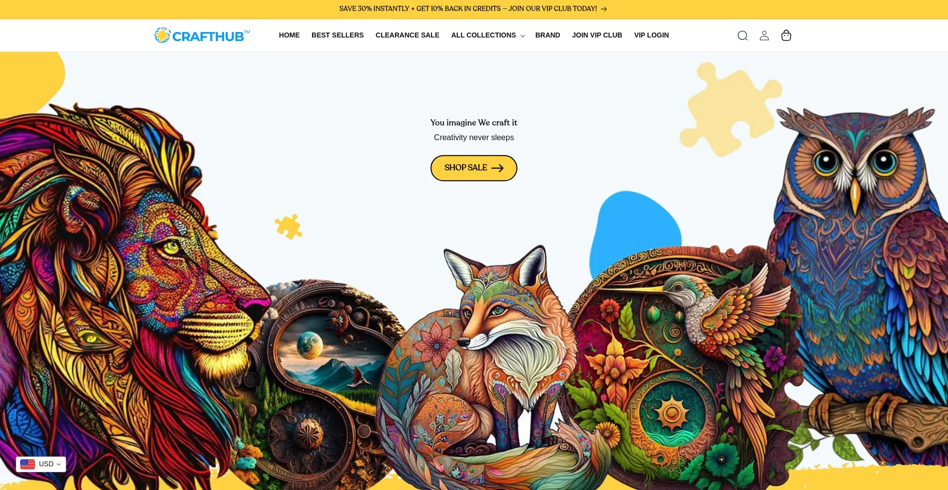 Website screenshot of Craft-hub.com