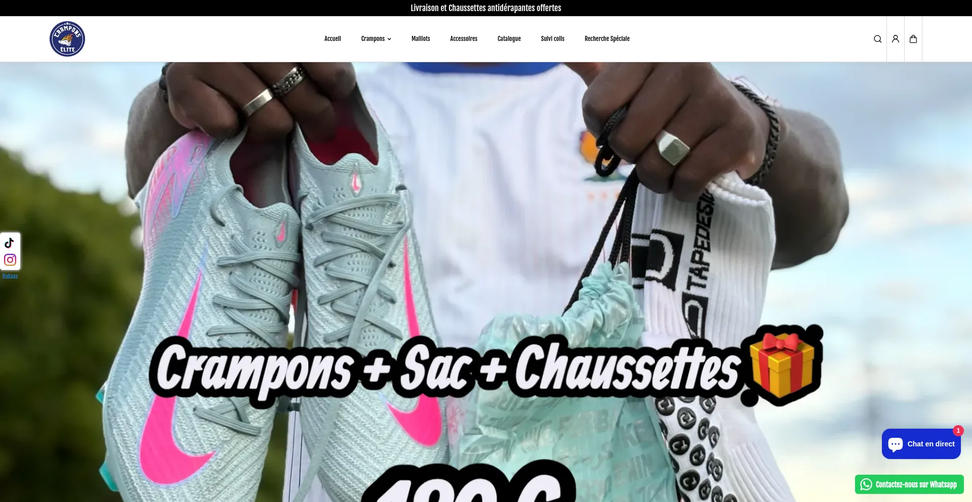 Website screenshot of Cramponselite.com