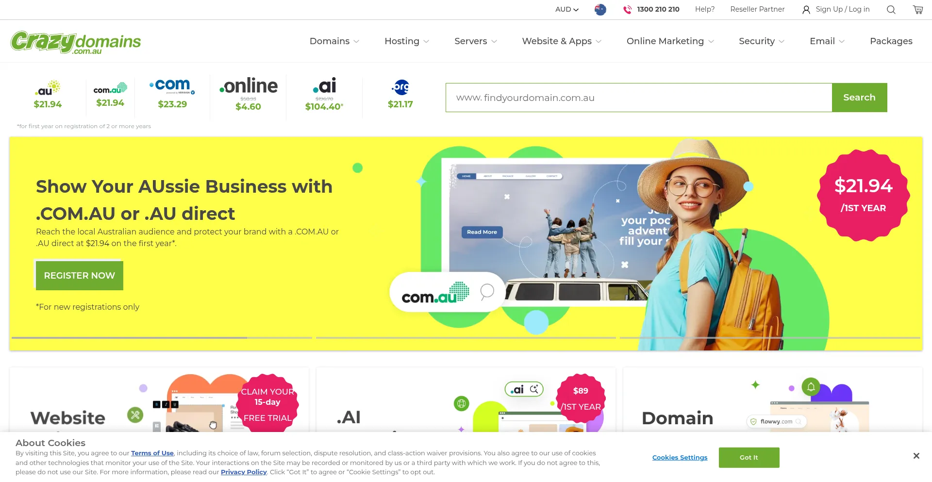 Crazydomains.com.au