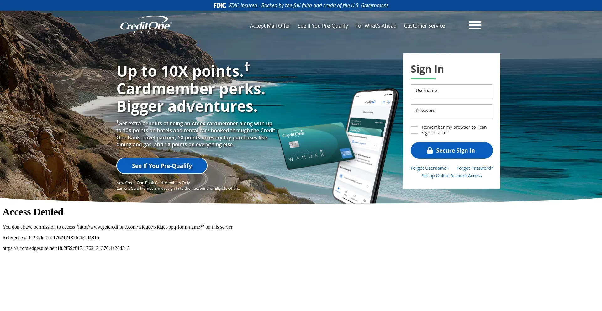 Creditonebank.com