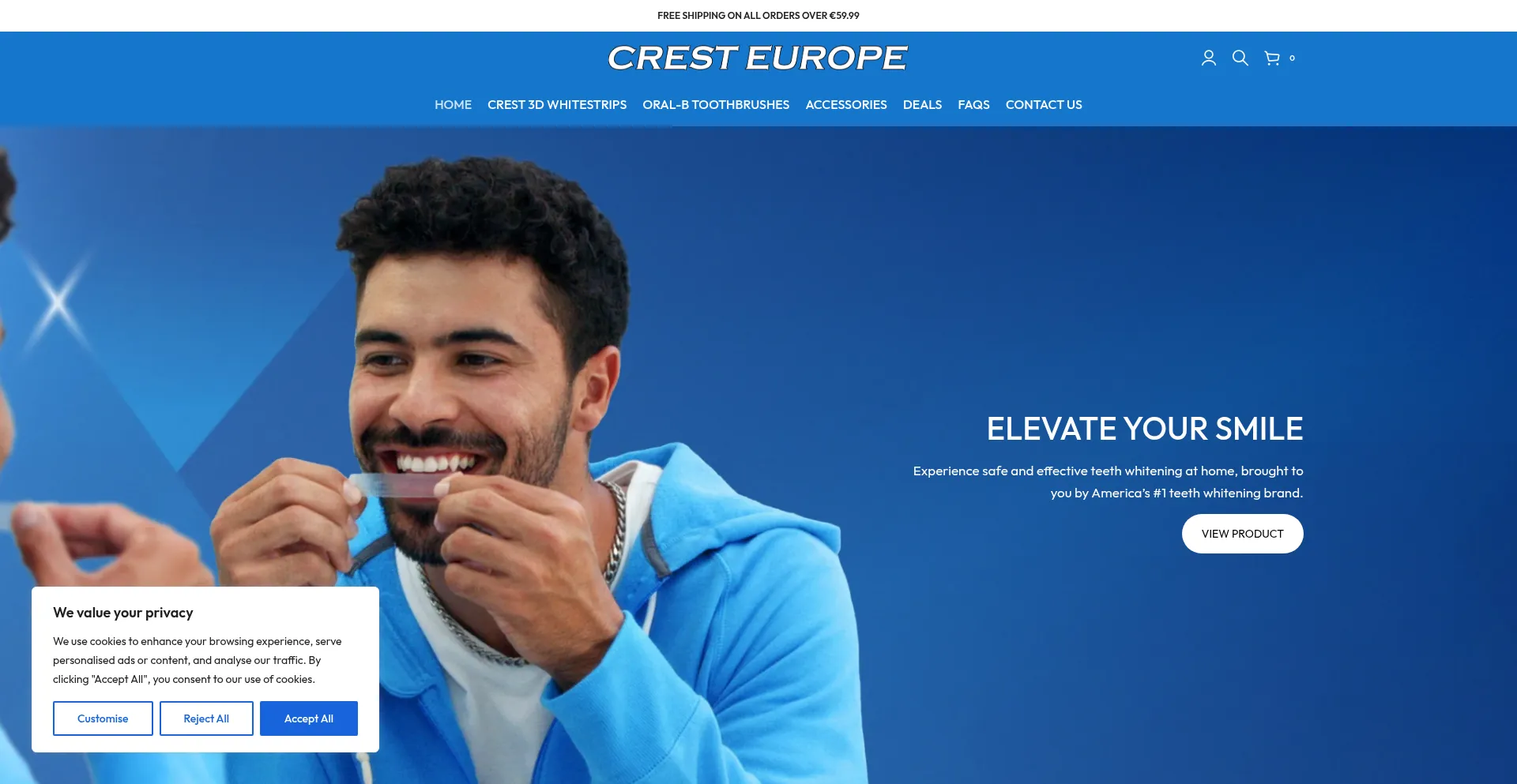 Website screenshot of Cresteurope.eu
