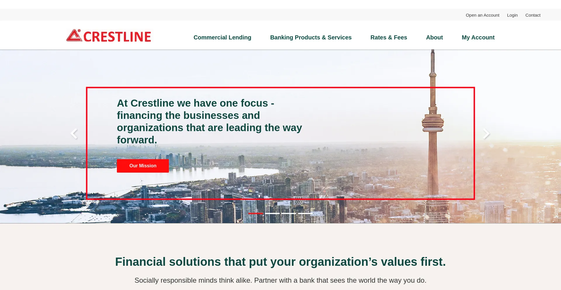 Website screenshot of Crestlinenc.com