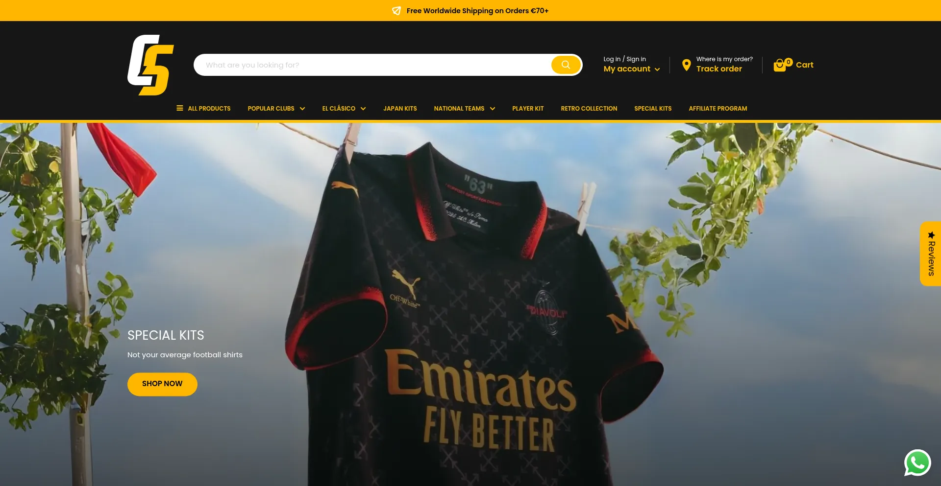 Website screenshot of Crewsportstore.com