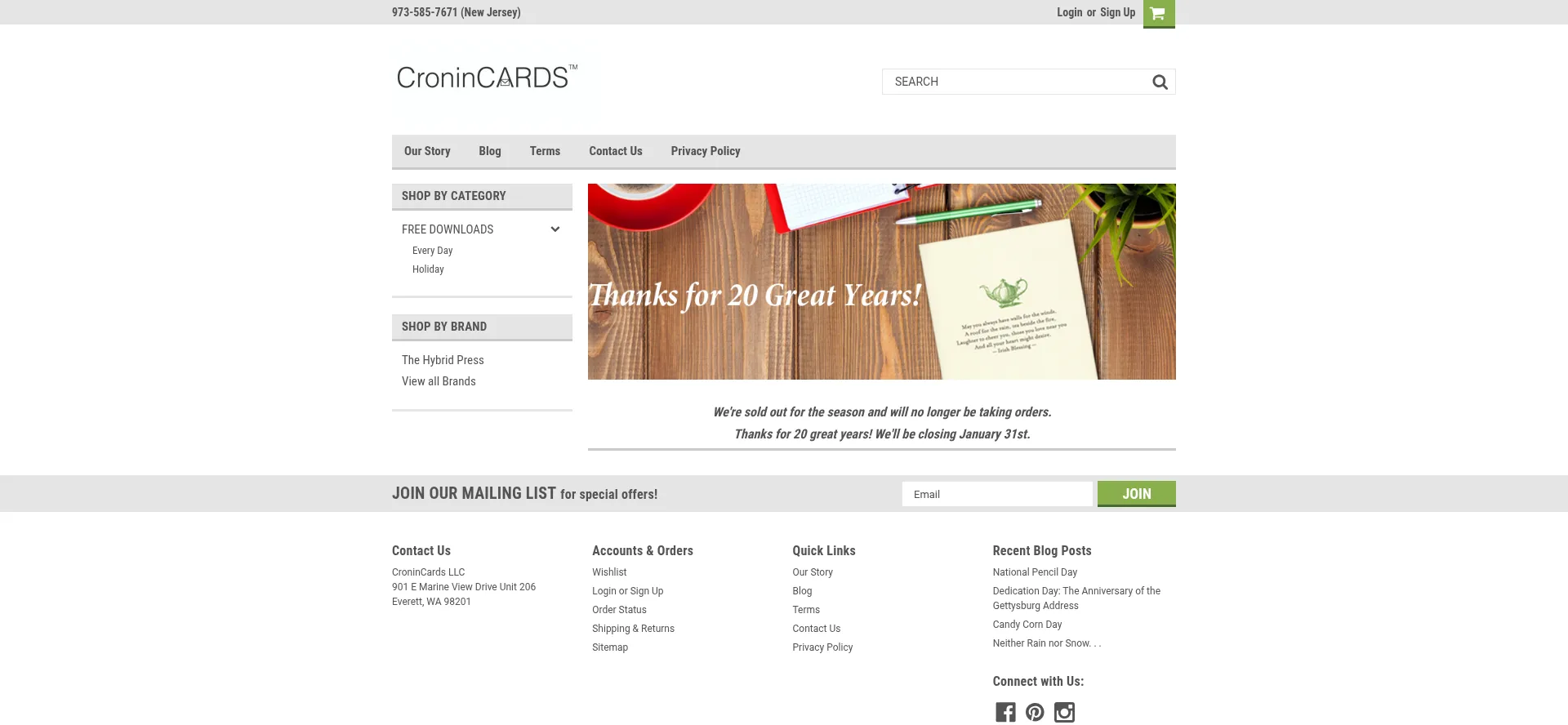 Cronincards.com