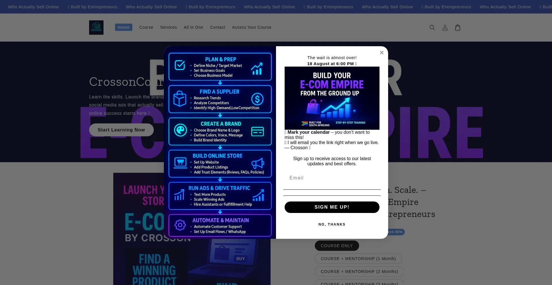 Crossoncourse.co.za