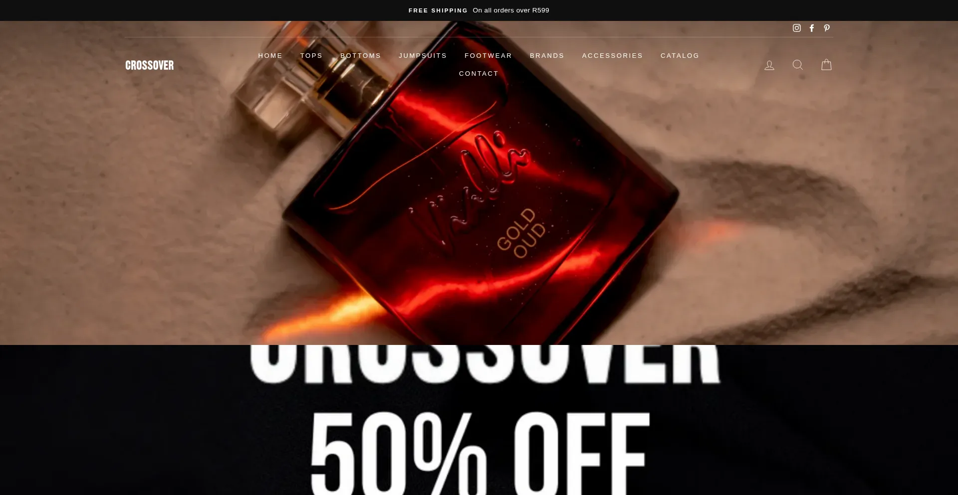 Website screenshot of Crossoverza.co.za