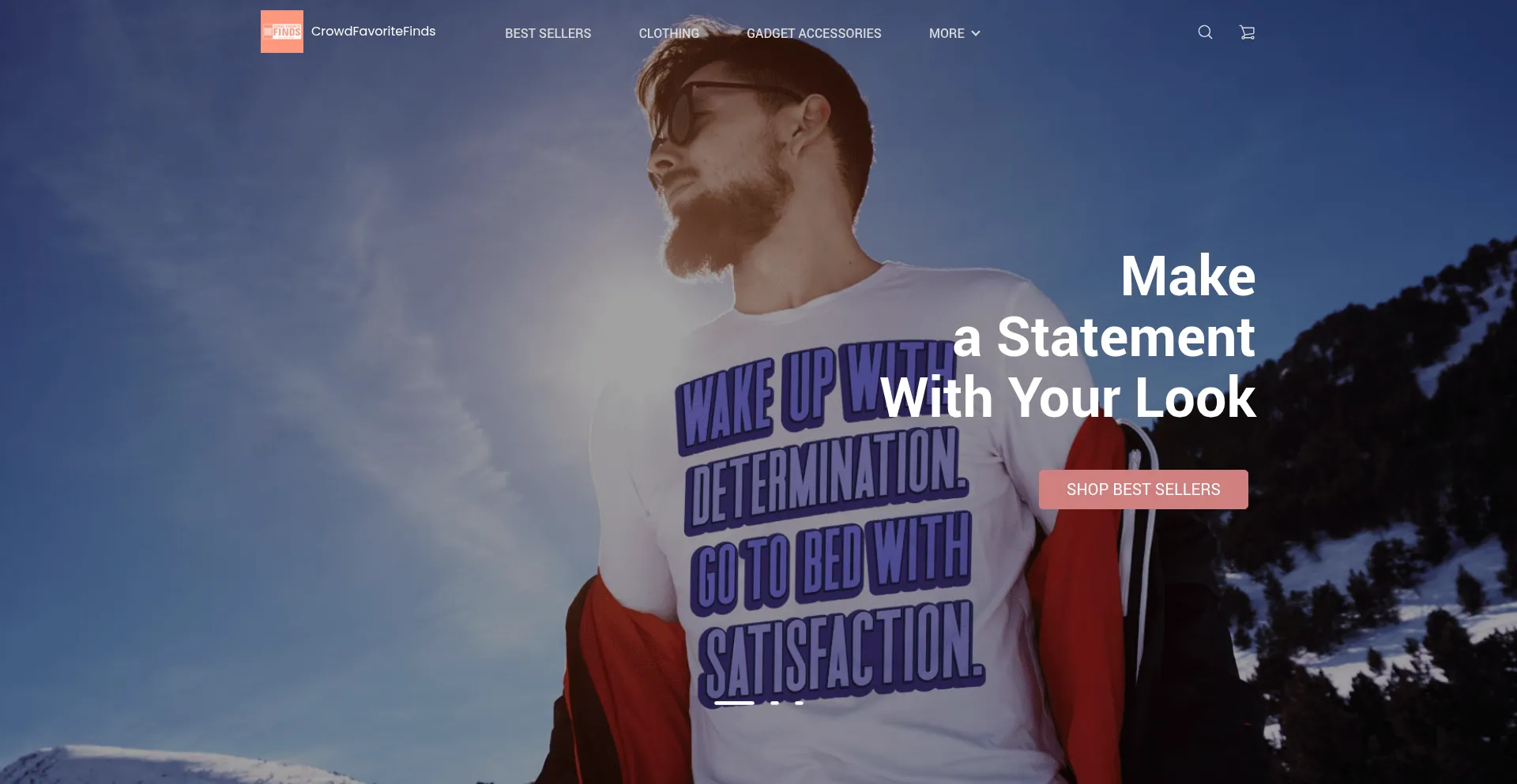 Website screenshot of Crowdfavoritefinds.com