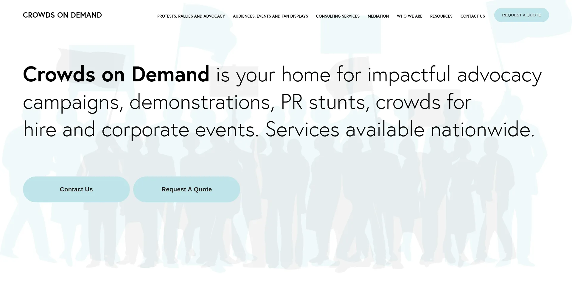 Website screenshot of Crowdsondemand.com