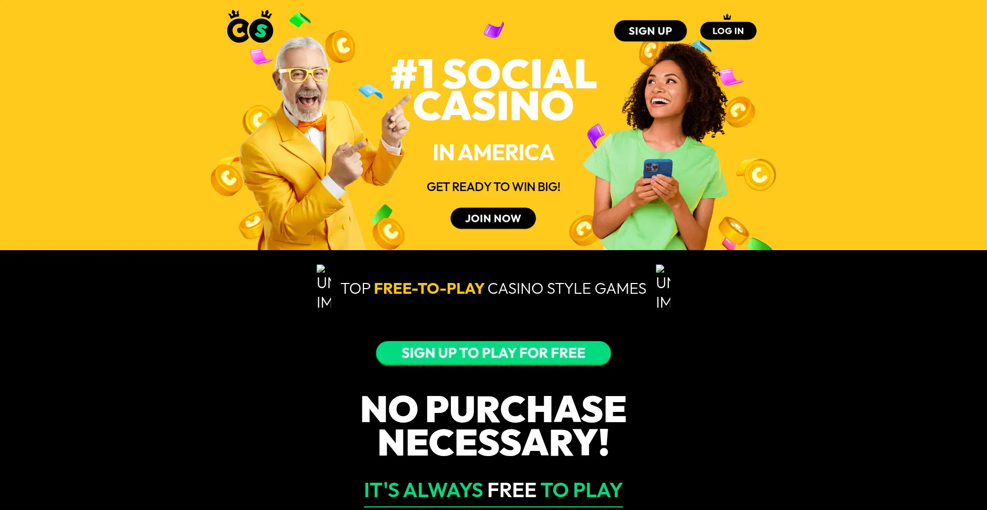Website screenshot of Crowncoinscasino.com