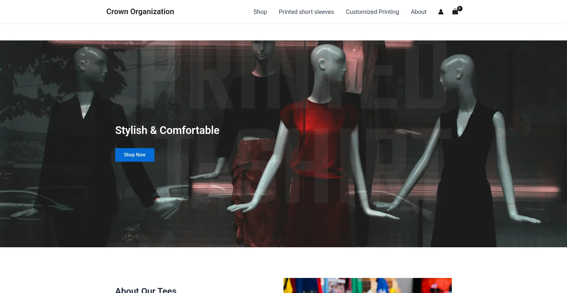 Website screenshot of Crownorg.shop