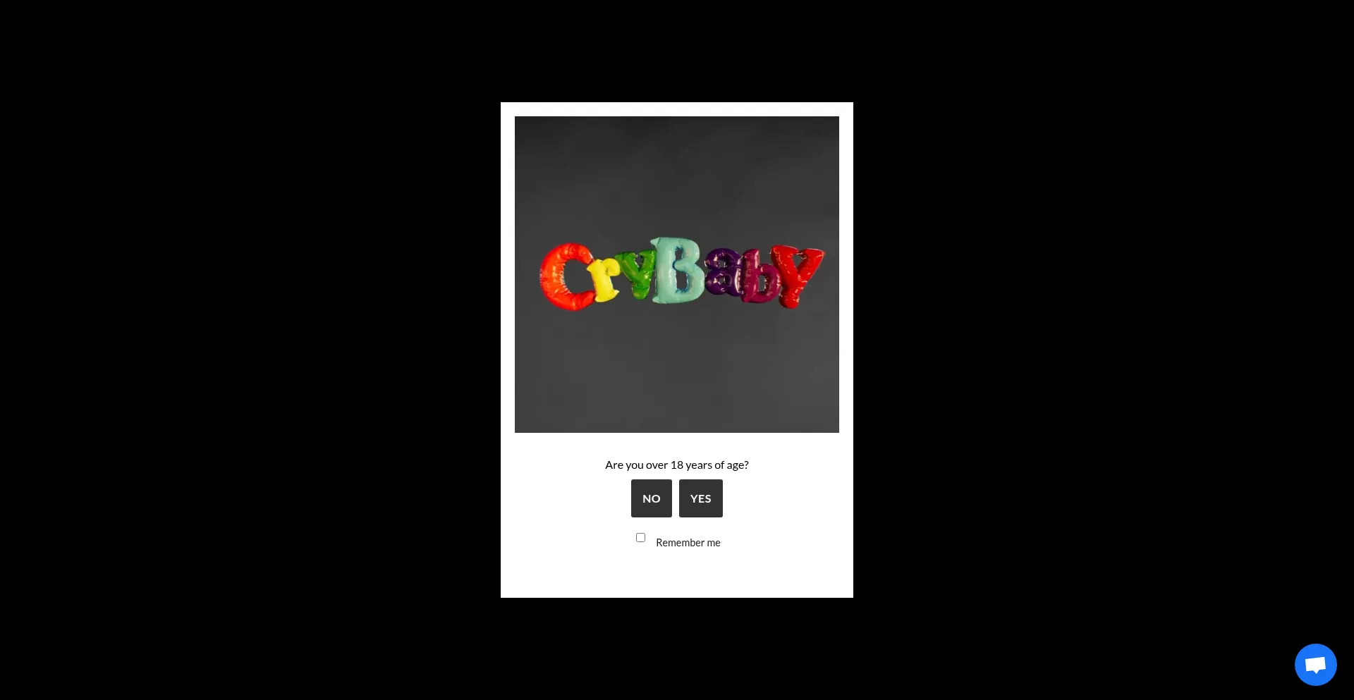 Website screenshot of Crybabycartshop.com