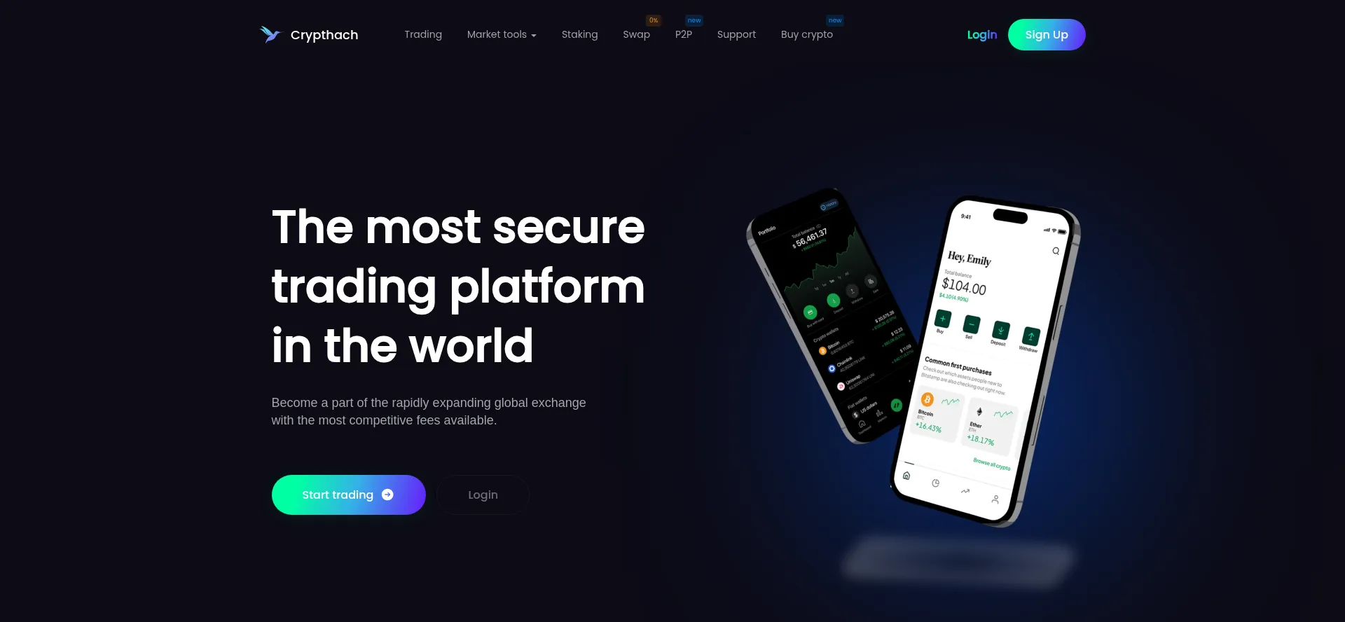 Website screenshot of Crypthach.com