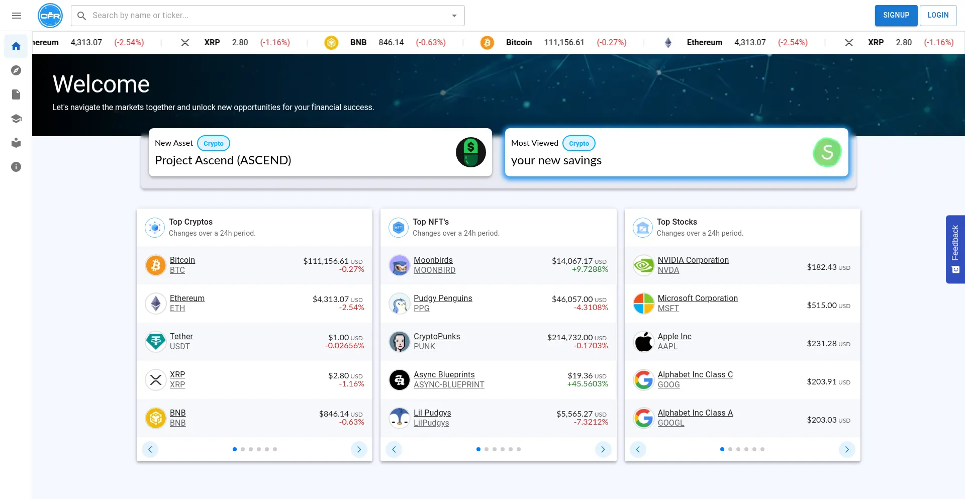 Website screenshot of Cryptofaxreport.com