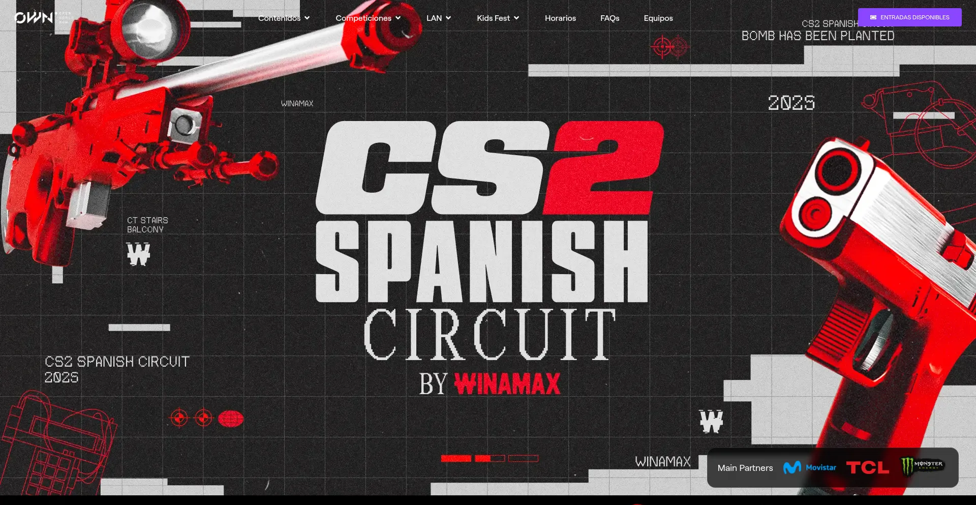 Website screenshot of Cs2.spanishworldcup.com