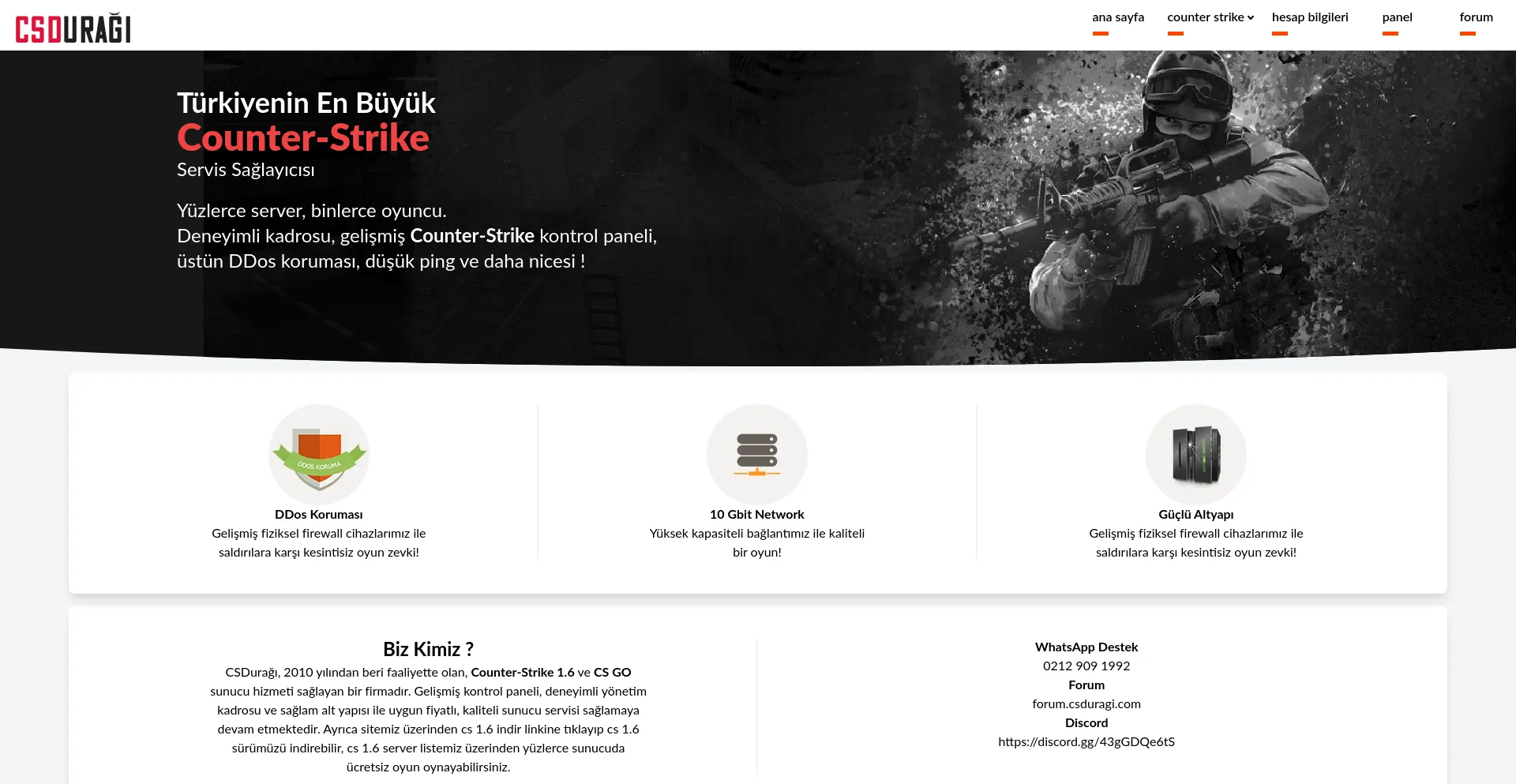 Website screenshot of Csduragi.com