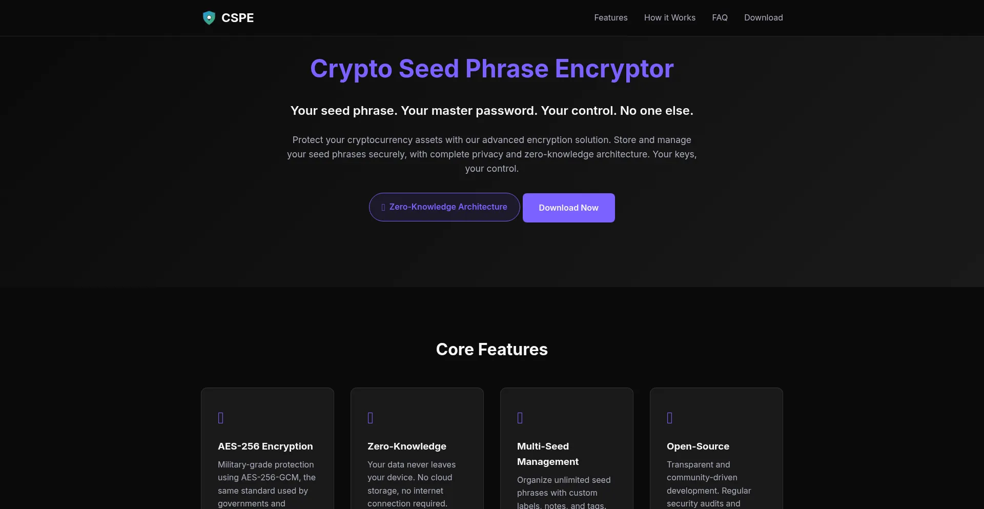 Website screenshot of Cspe.cc