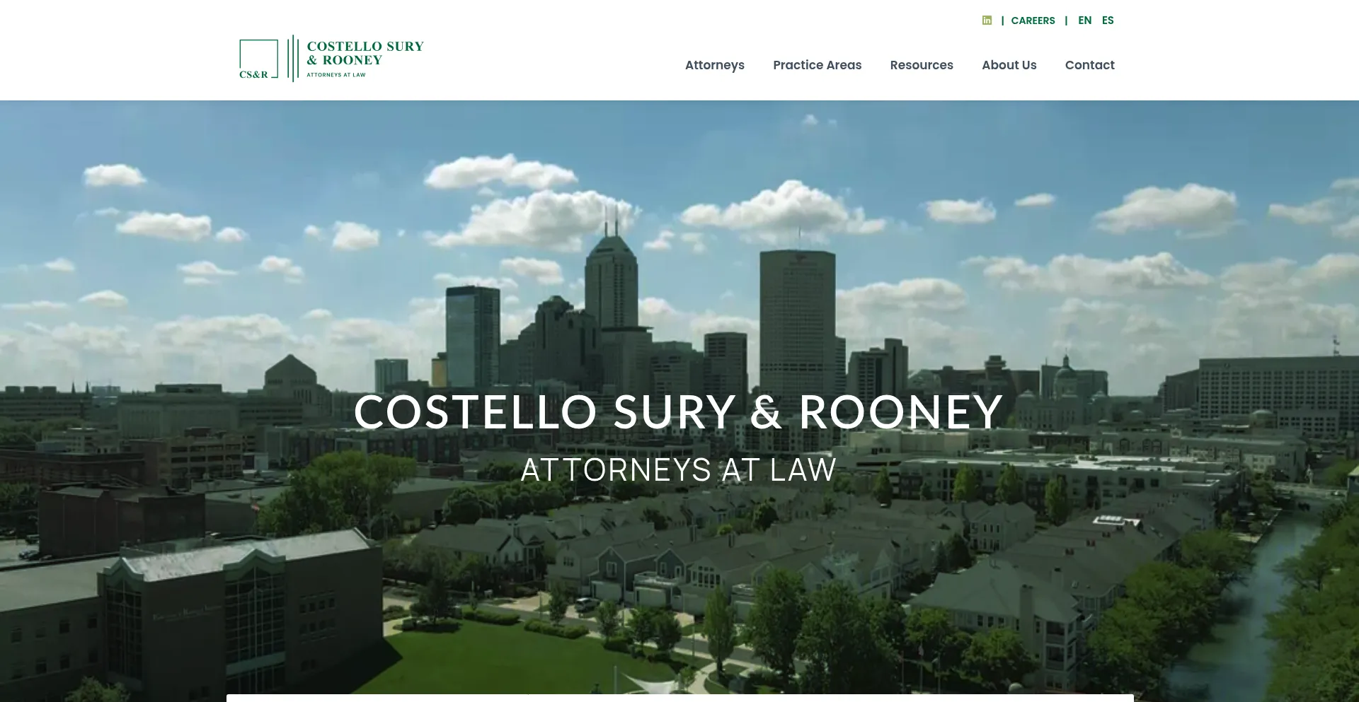 Website screenshot of Csrlawfirm.com