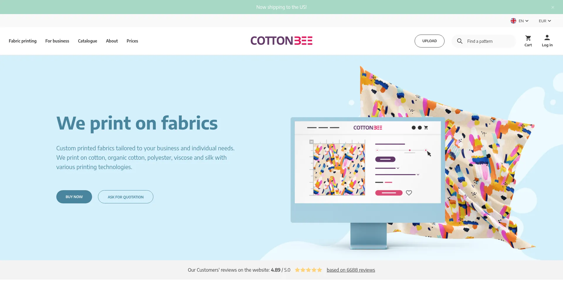 Website screenshot of Ctnbee.com