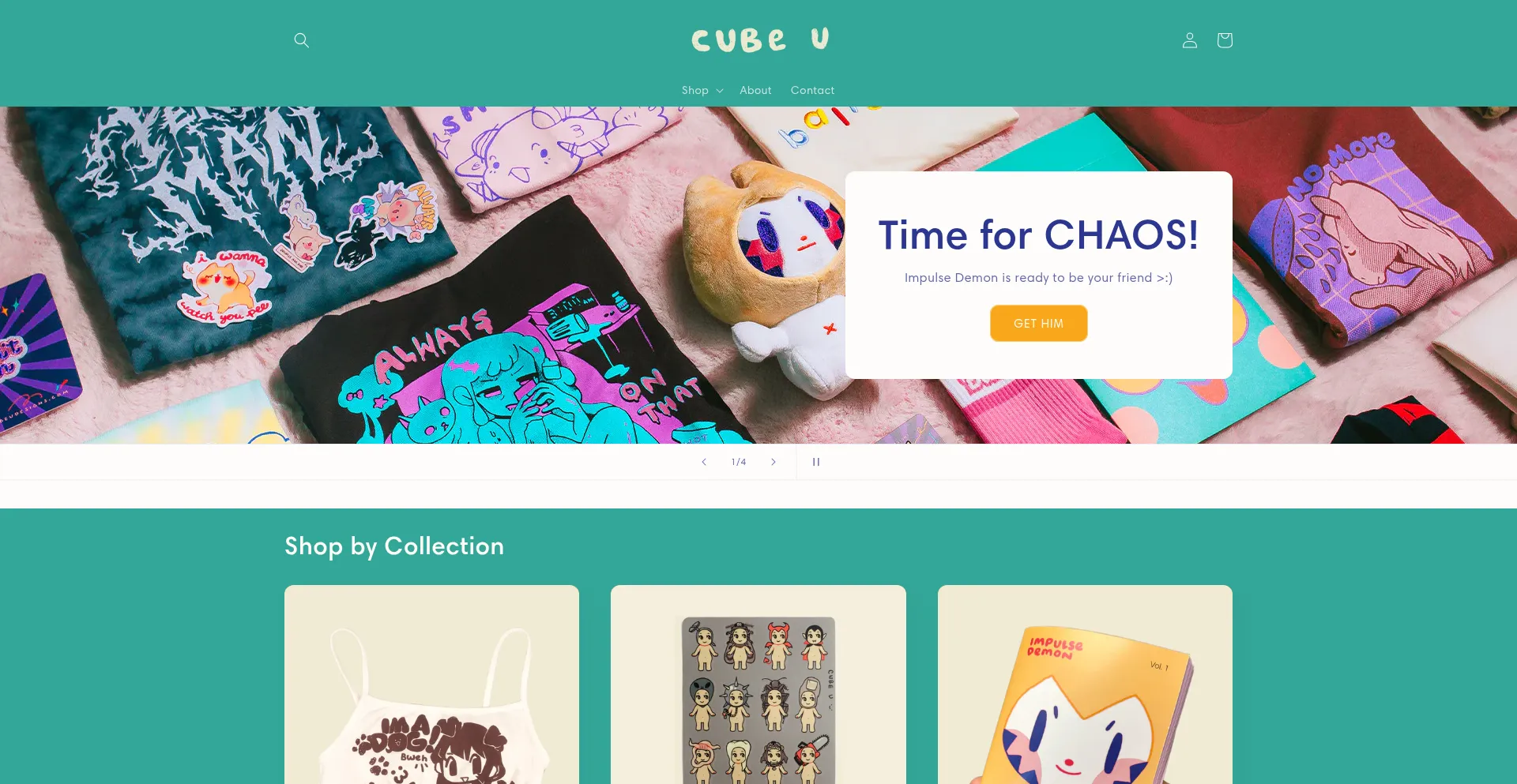 Website screenshot of Cubeudesigns.com
