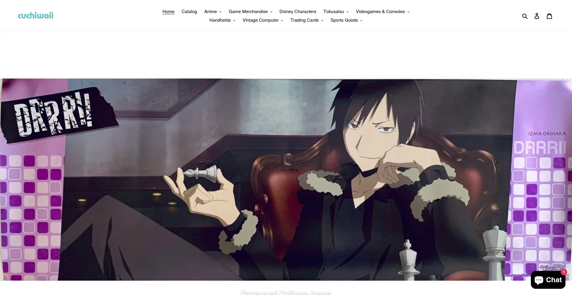 Website screenshot of Cuchiwaii.com