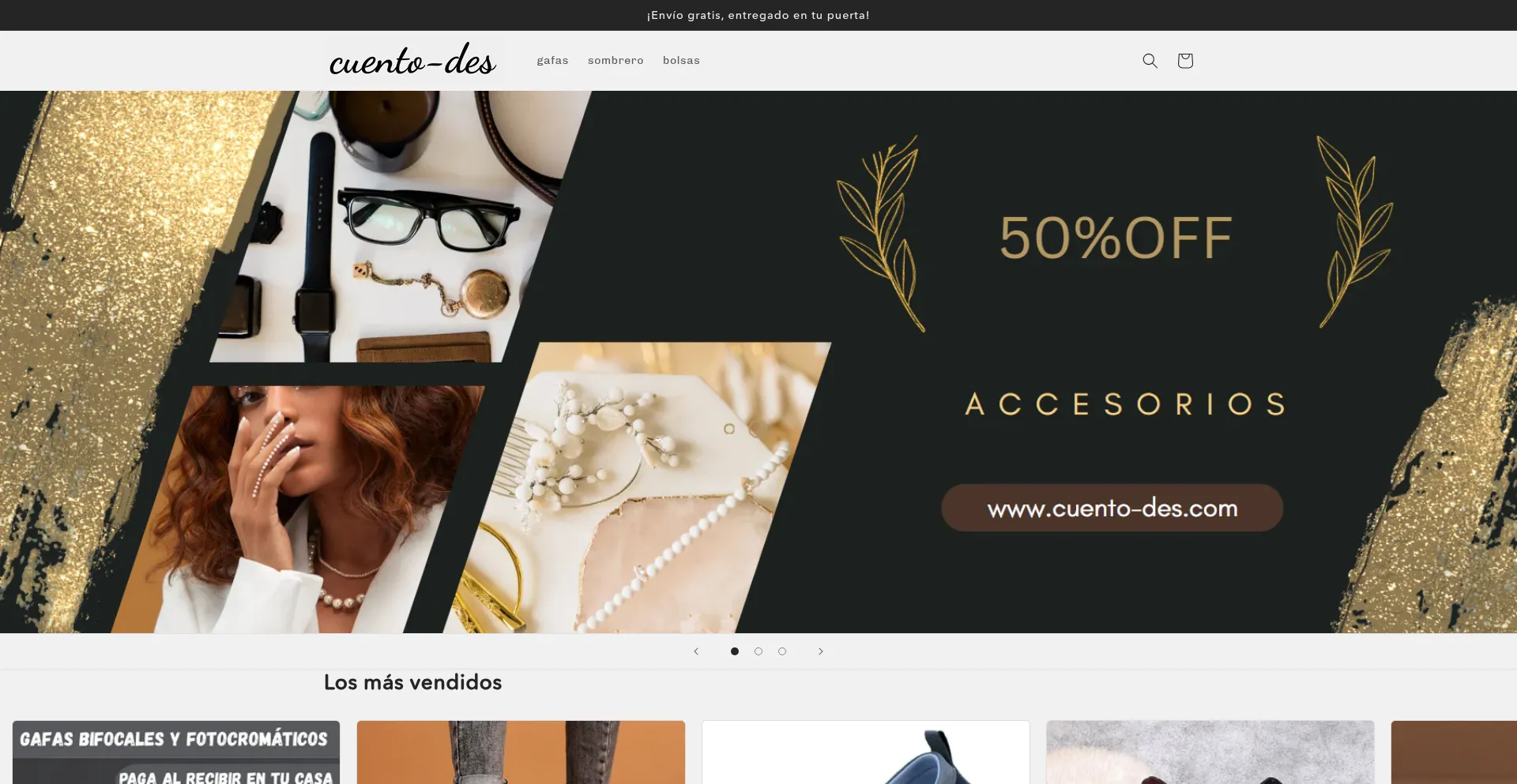 Website screenshot of Cuento-des.com